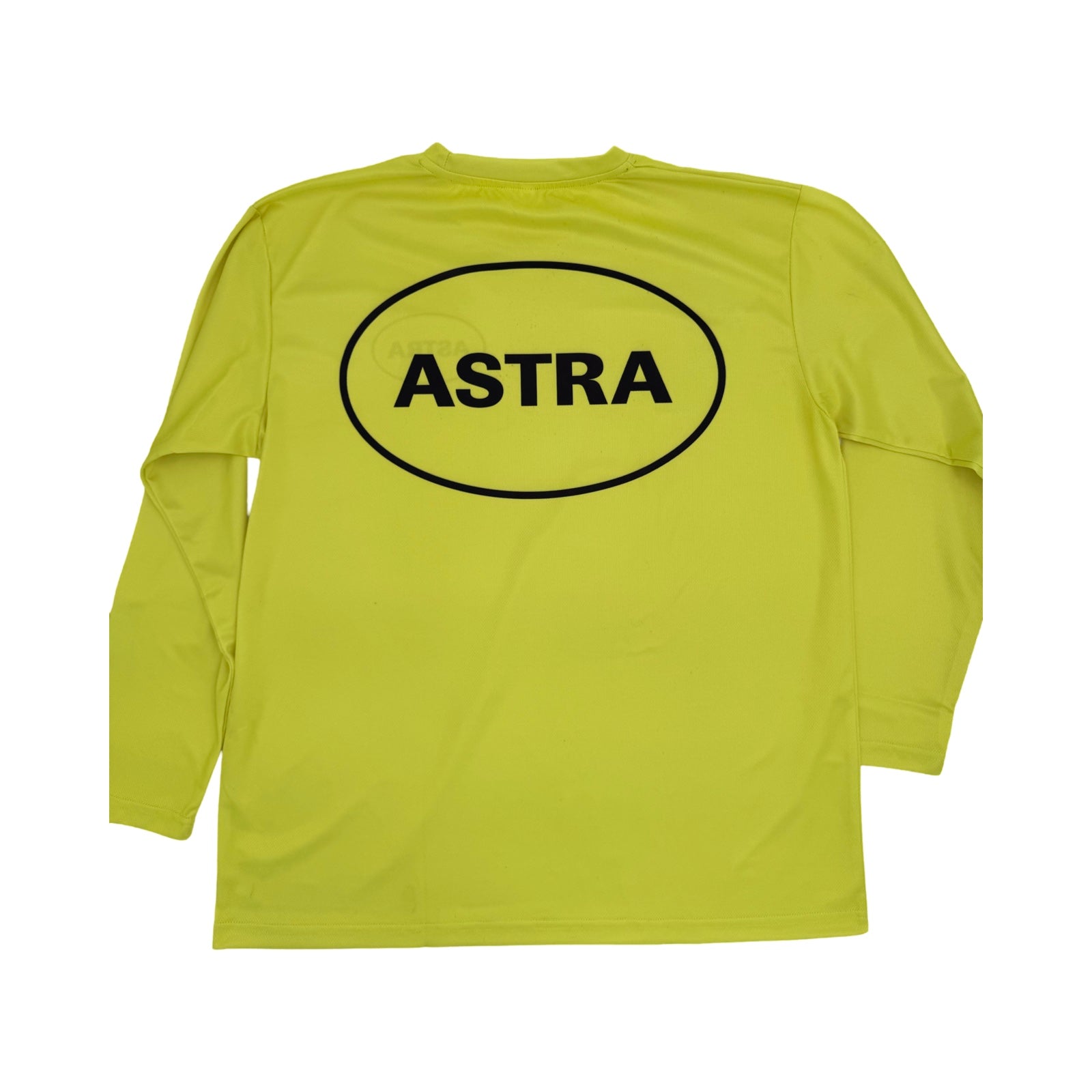 ロンT navy×light yellow 38 Construction Yellow Astra Longsleeve