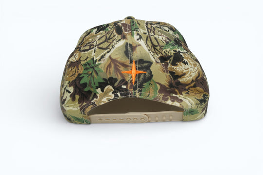 Orange Camo Trucker